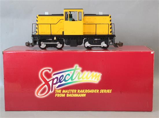 A Bachmann Spectrum G gauge GE 45-Ton Side Road diesel locomotive, 81899 boxed